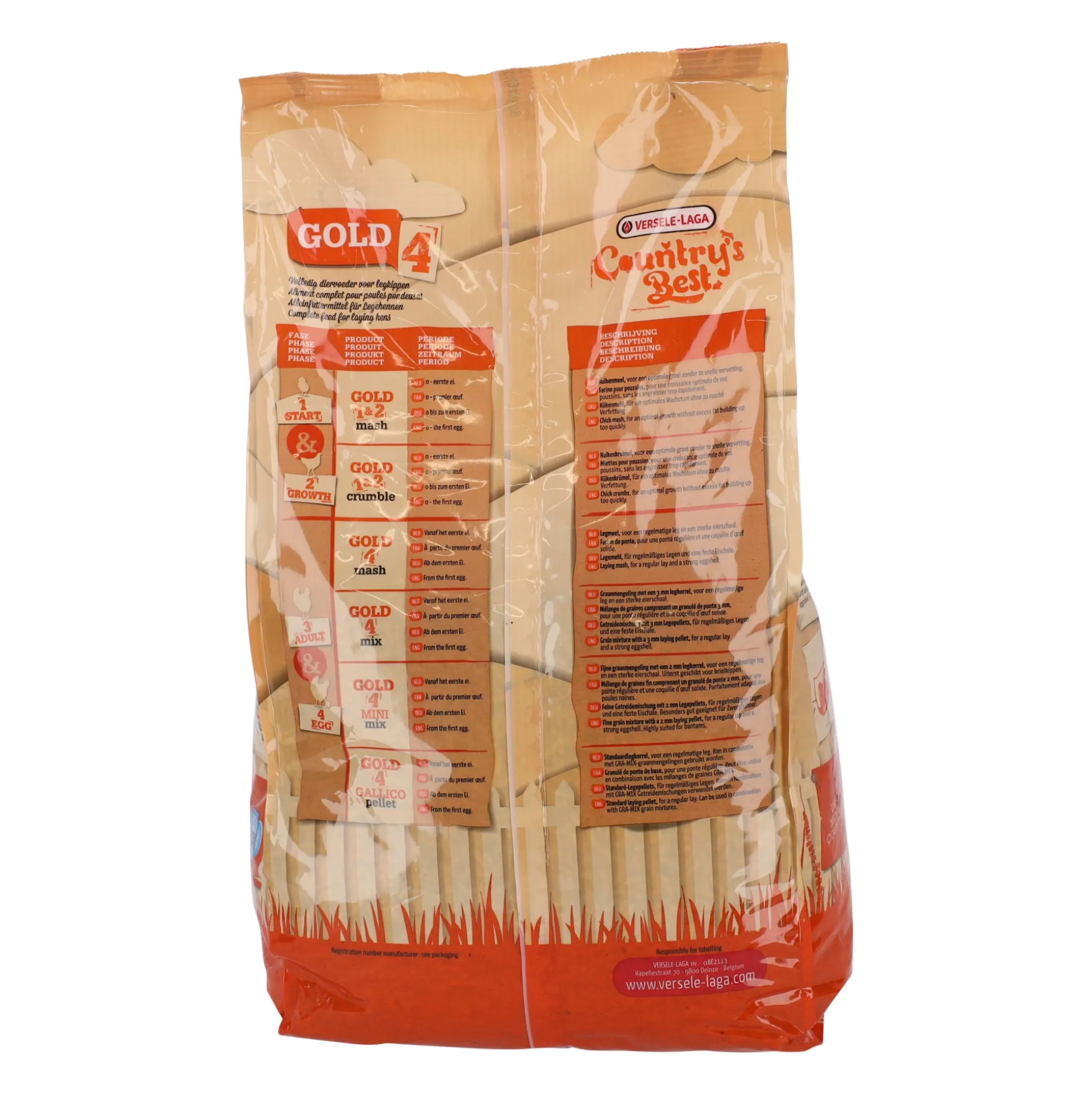 Voer pluimvee legkorrel 5 kg Country Best