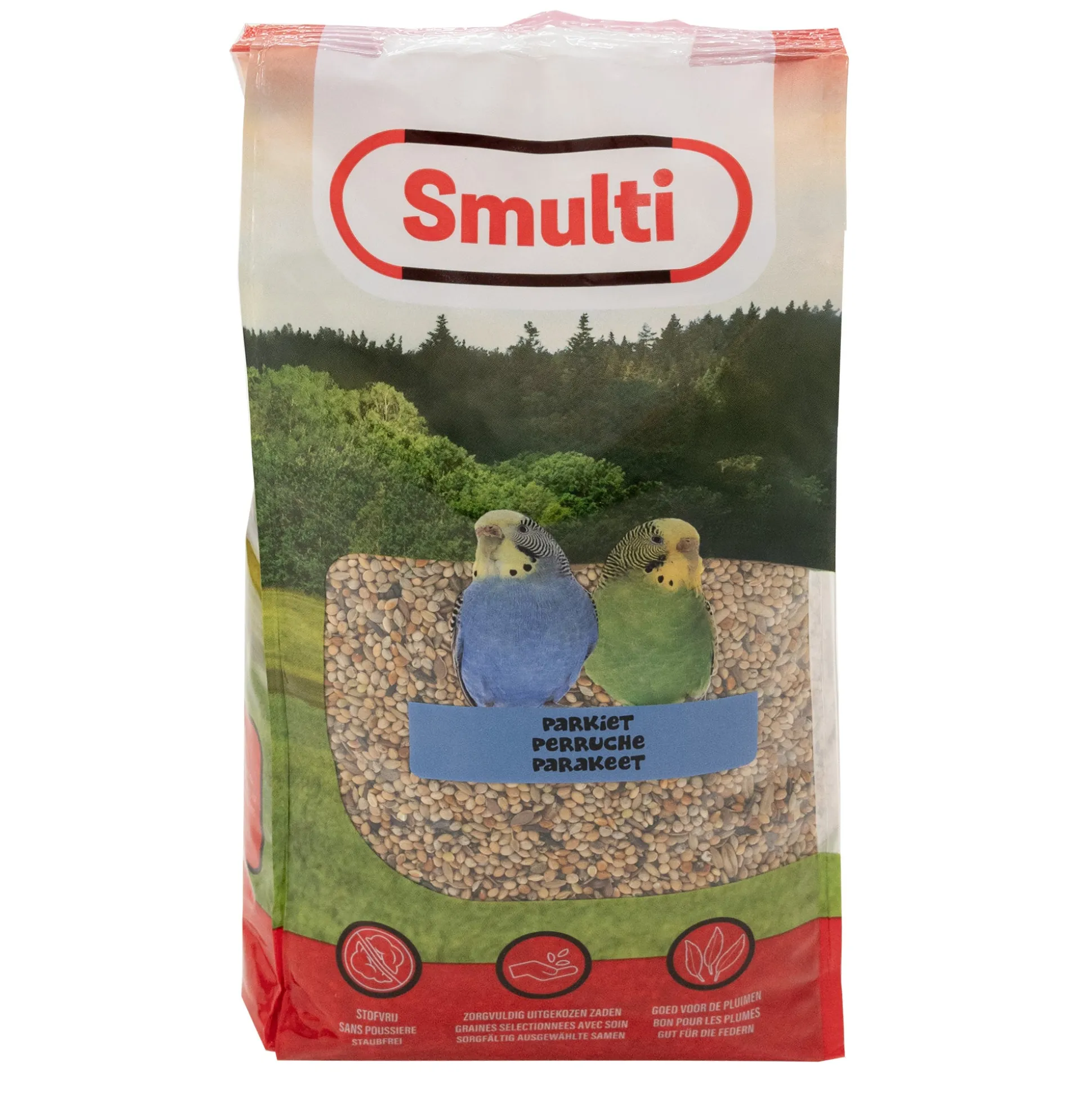 Voer vogel parkiet 1kg Smulti