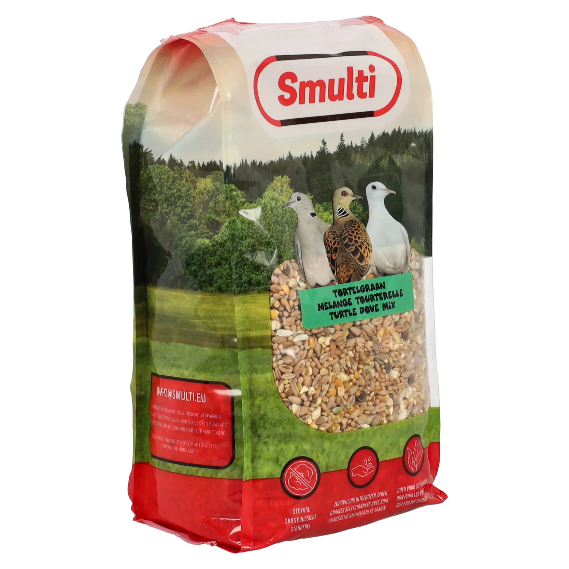 Voer vogel tortelduif 1kg Smulti