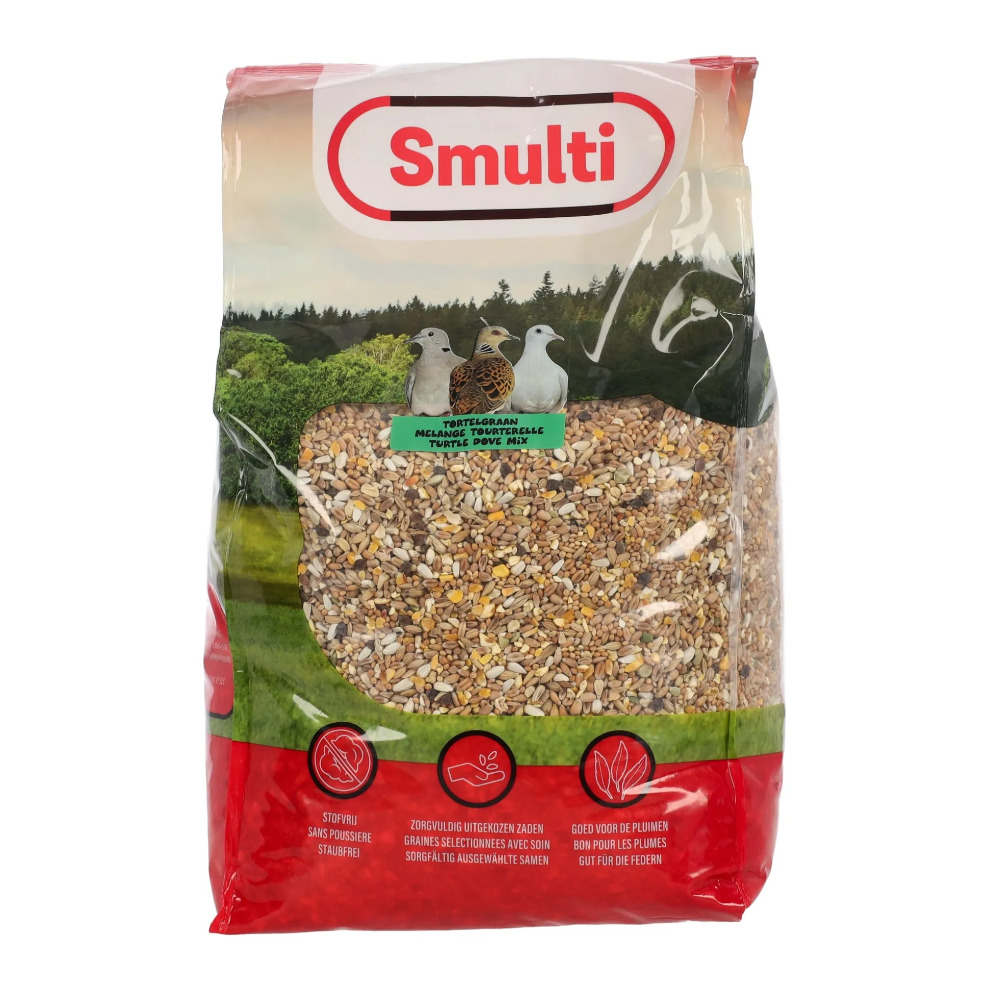 Voer vogel tortelduif 5kg Smulti