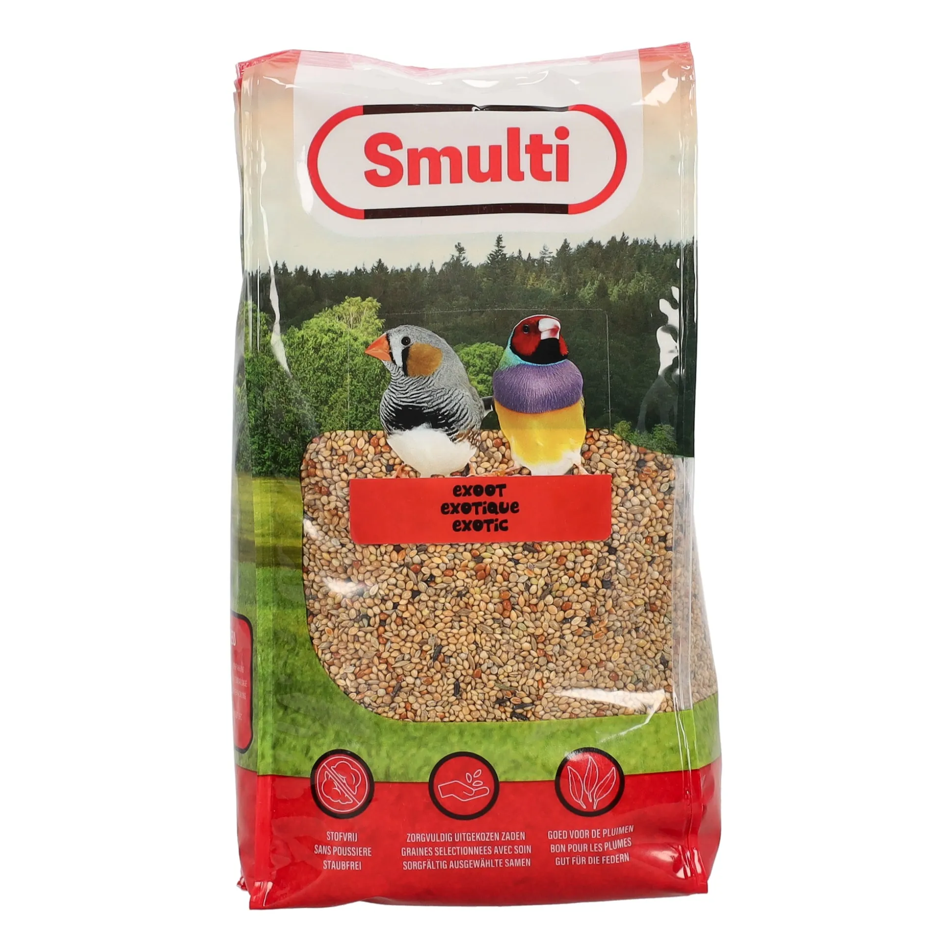 Voer vogel tropisch 1kg Smulti