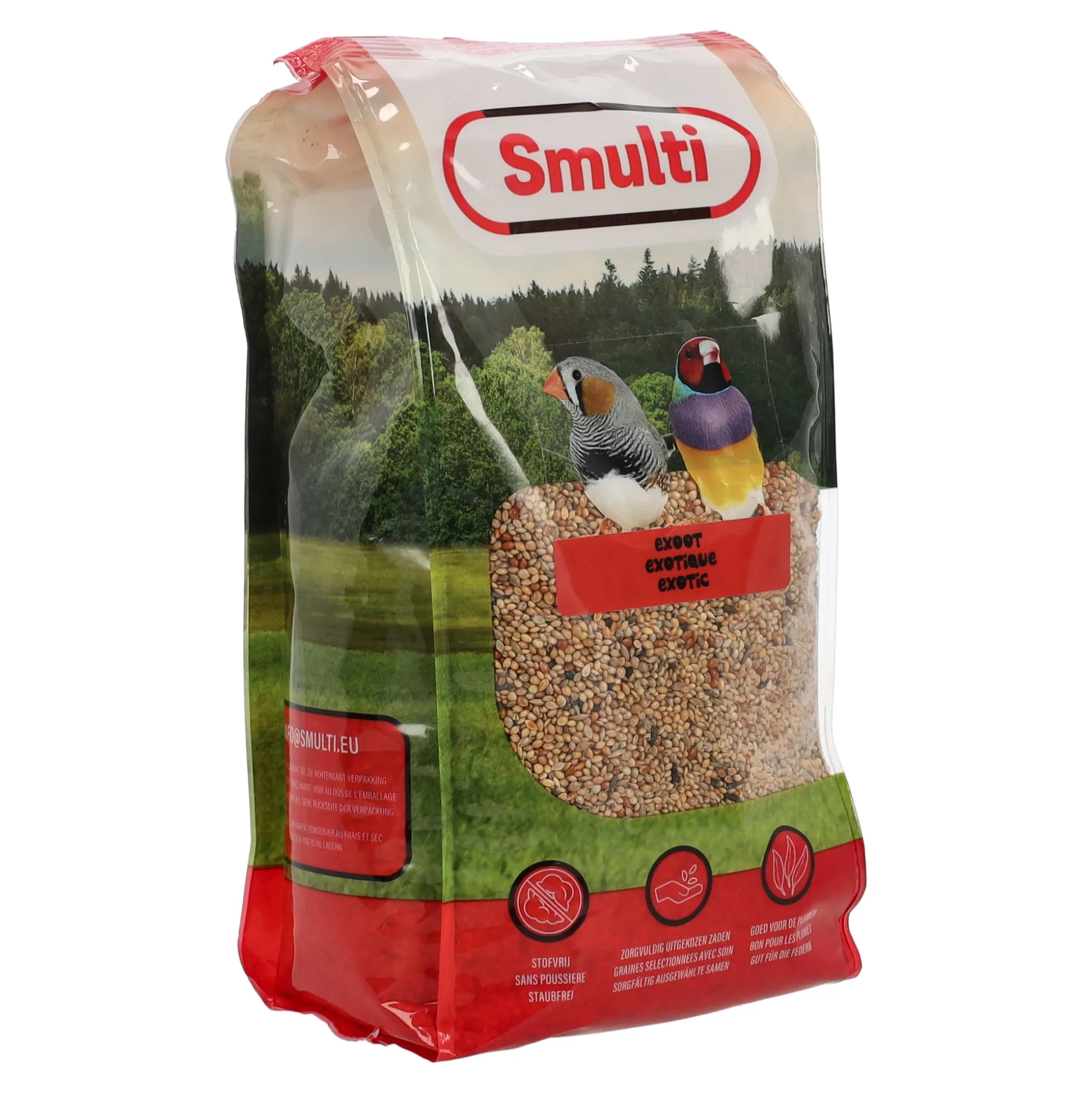 Voer vogel tropisch 1kg Smulti