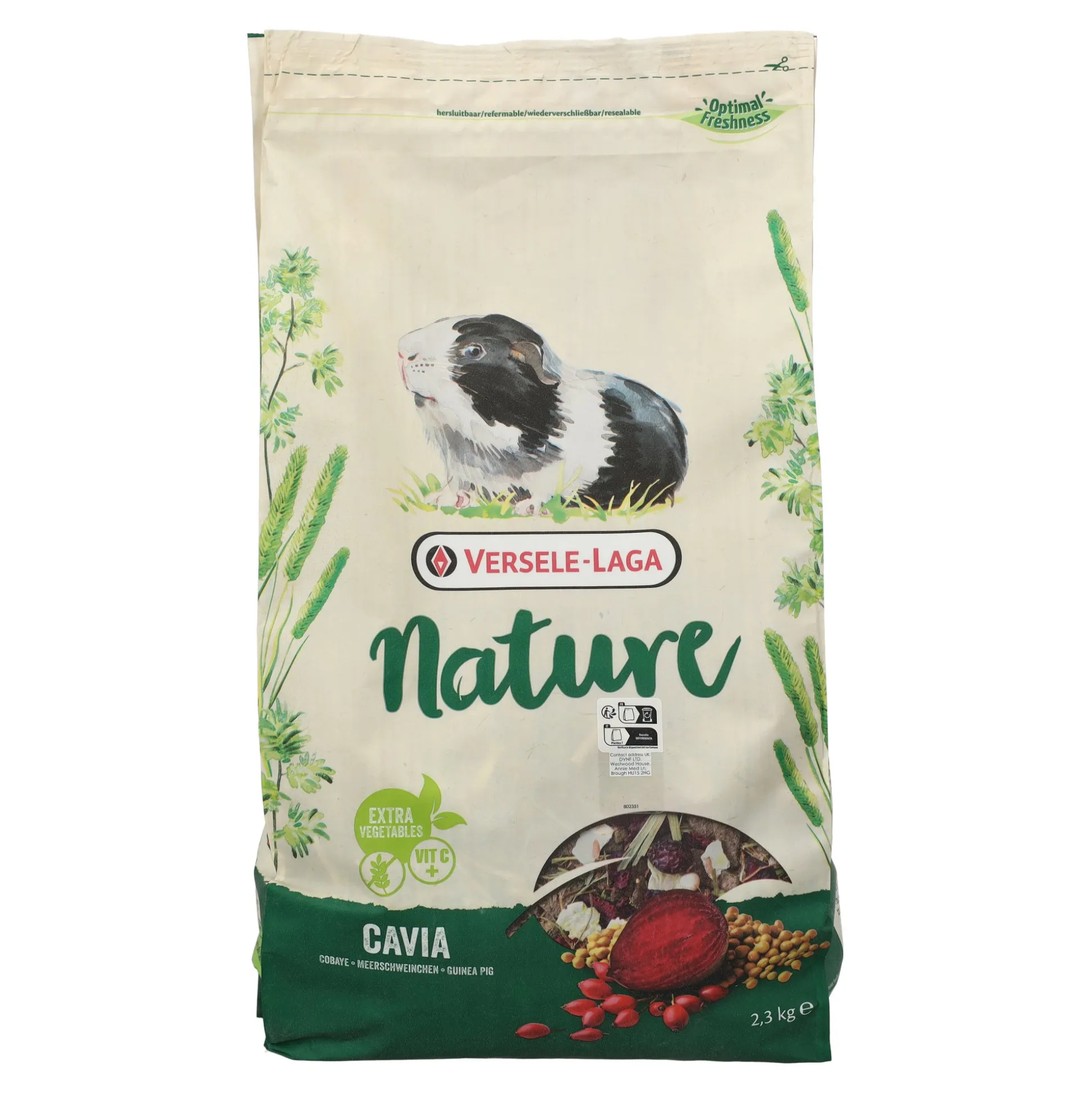 Voer voor knaagdier cavia 2,3 kg Nature