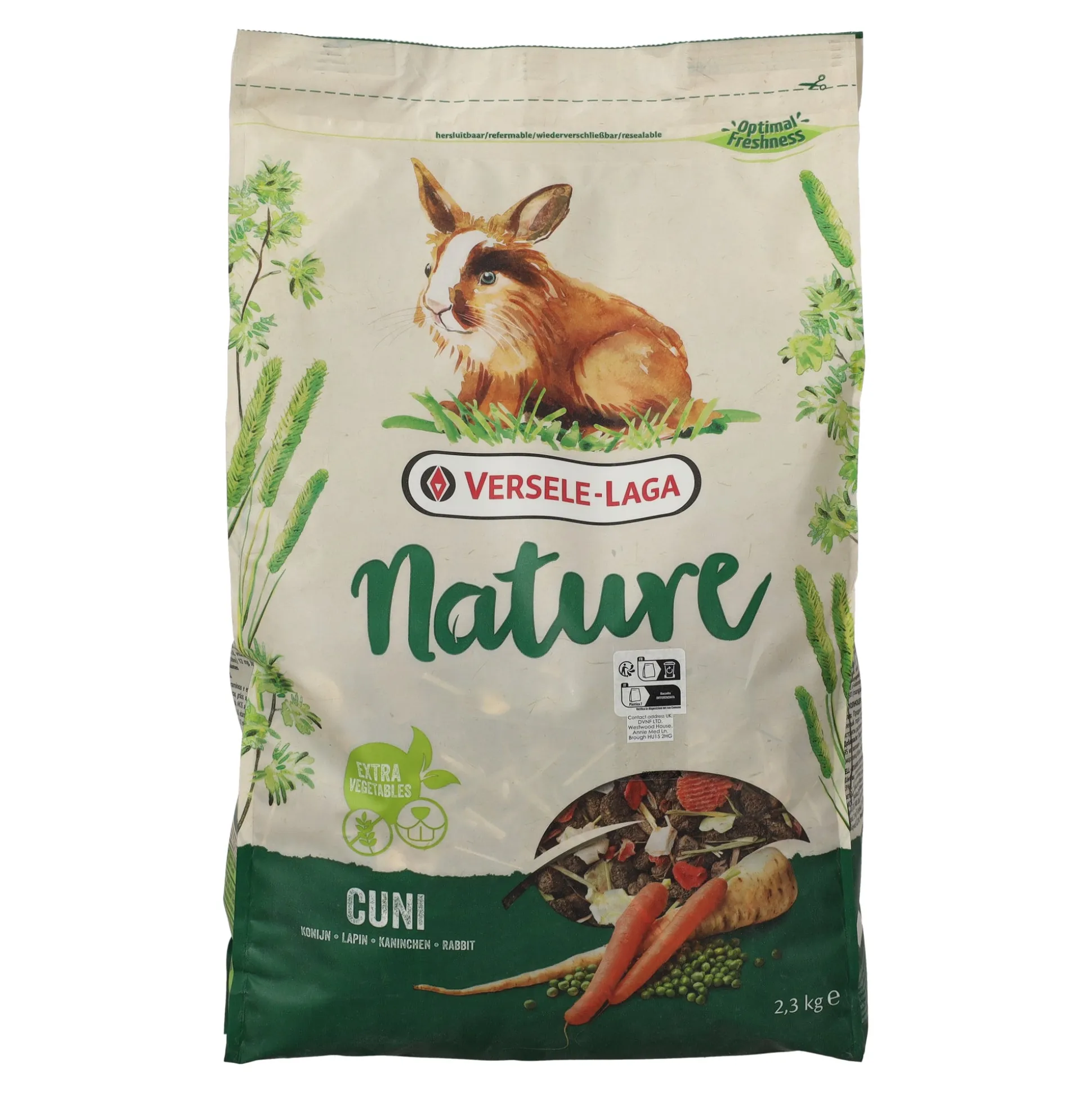 Voer voor knaagdieren en konijnen 2,3 kg Nature