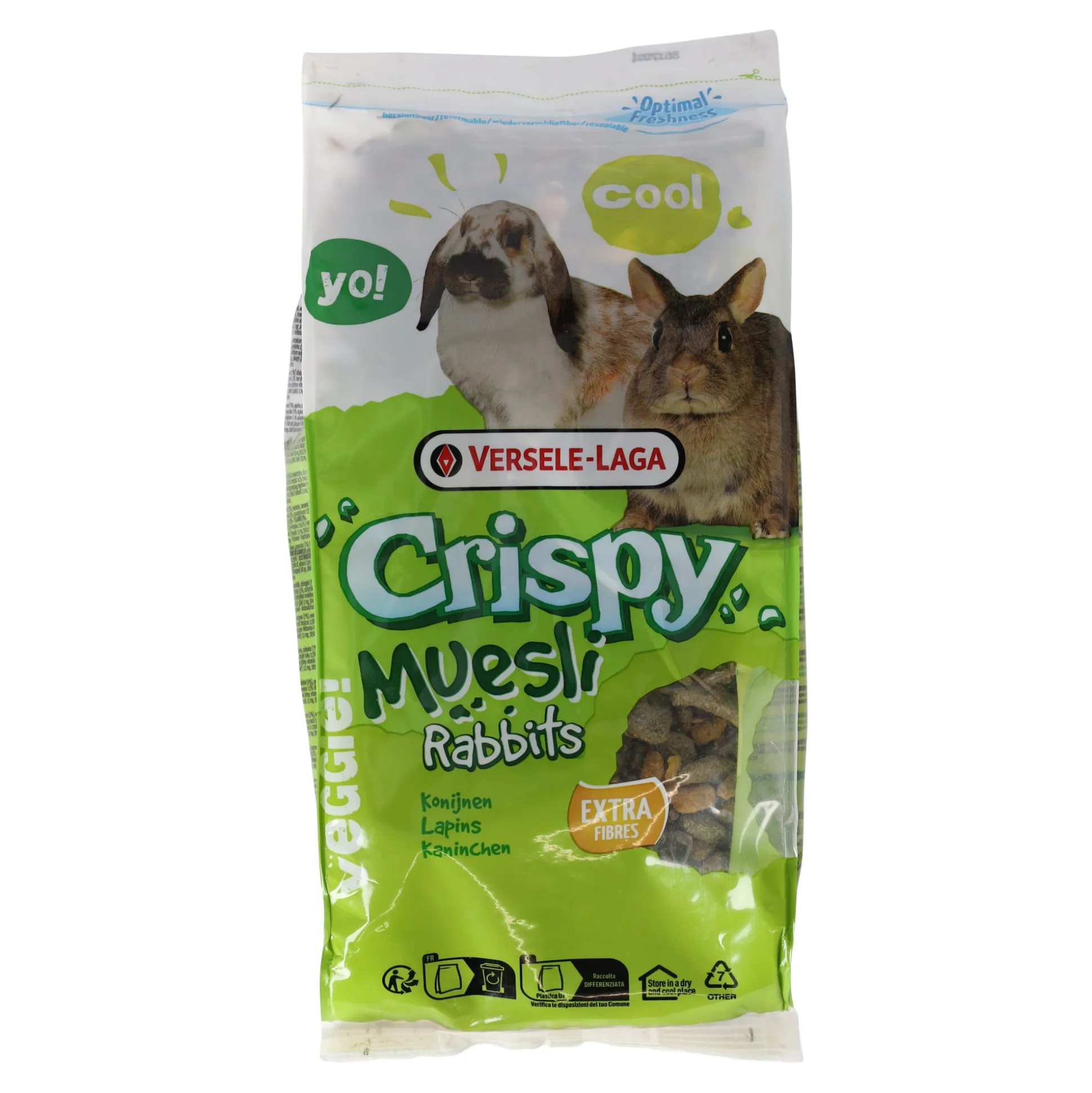 Voer voor knaagdieren en konijnen - muesli 2,75 kg