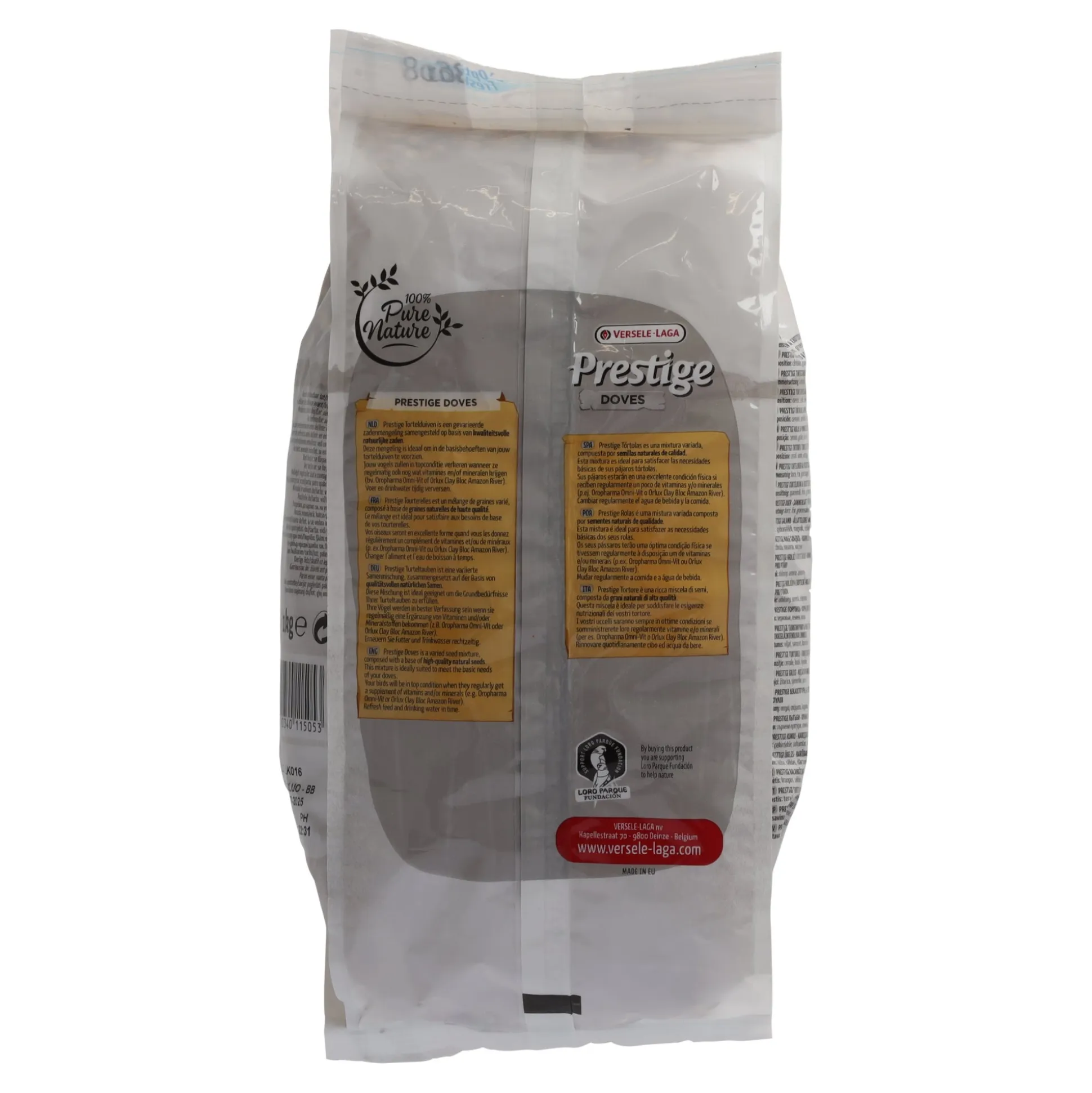 Voer voor tortelduiven 1kg Prestige