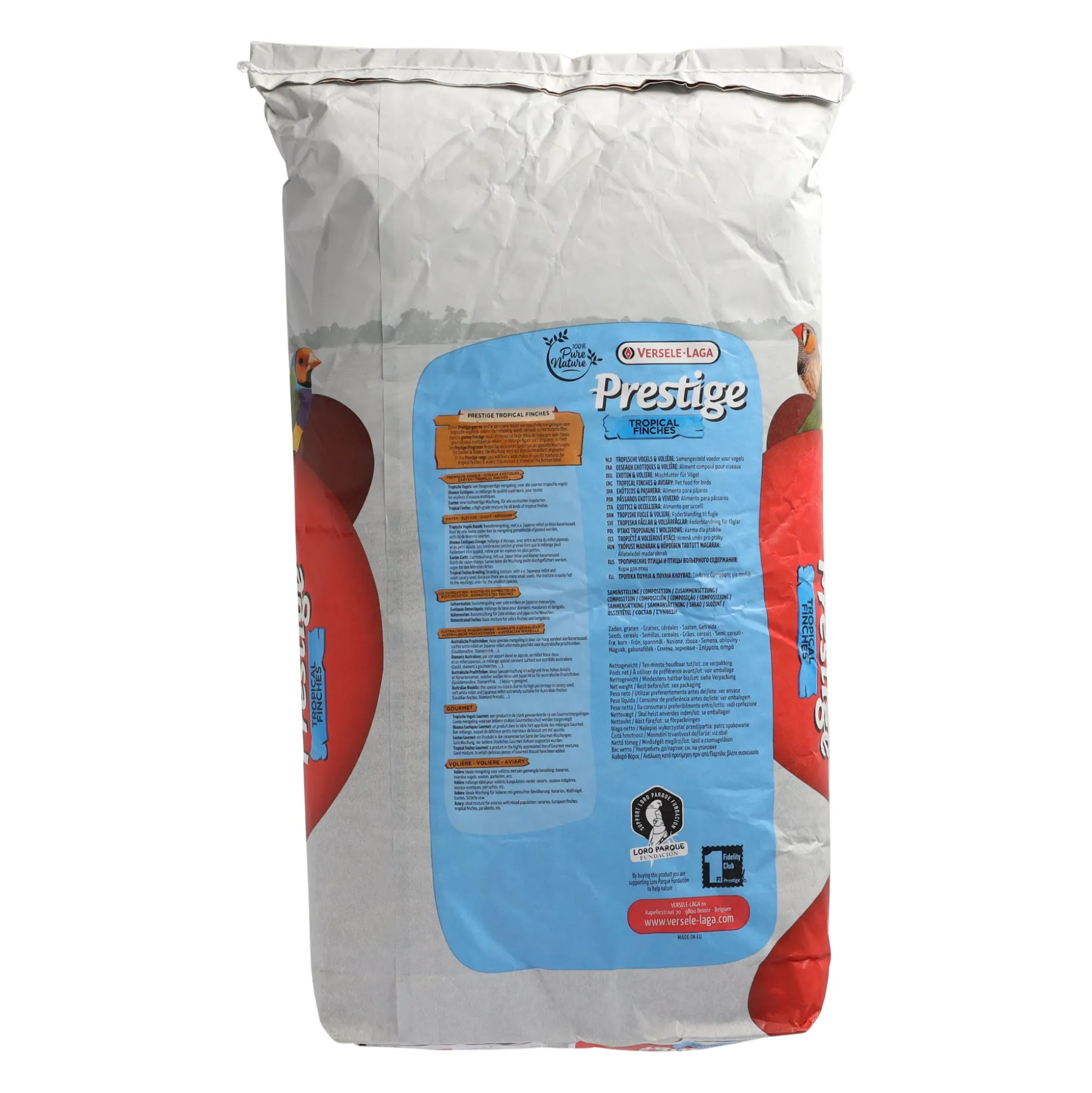 Voer voor tropische vogels 20kg Prestige