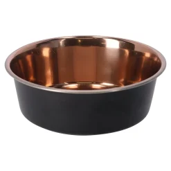 Voerbak Ezra rvs zwart/koper D21cm 1800ml FP