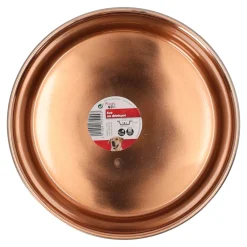 Voerbak Ezra rvs zwart/koper D21cm 1800ml FP