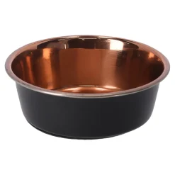 Voerbak Ezra rvs zwart/koper D13,5cm 475ml FP