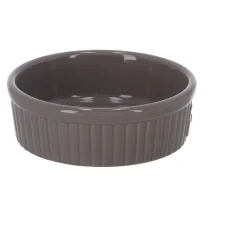Voerbak hond kera 12cm 300ml taupe