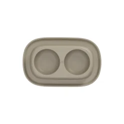 Voerbak Ilko duo taupe 2x200ml FP