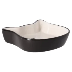 Voerbak kat Kera zwart/wit 220ml