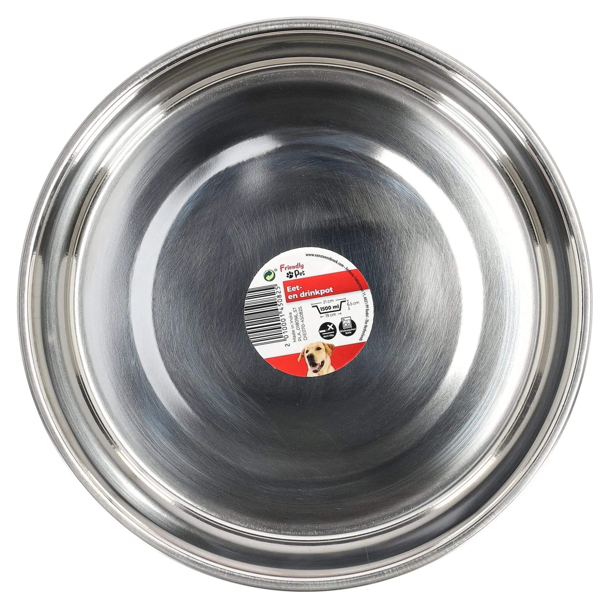 Voerbak Kena zwart 1500ml Friendly Pet