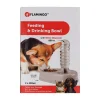 Voerbak met waterfles 850ml Alun grijs