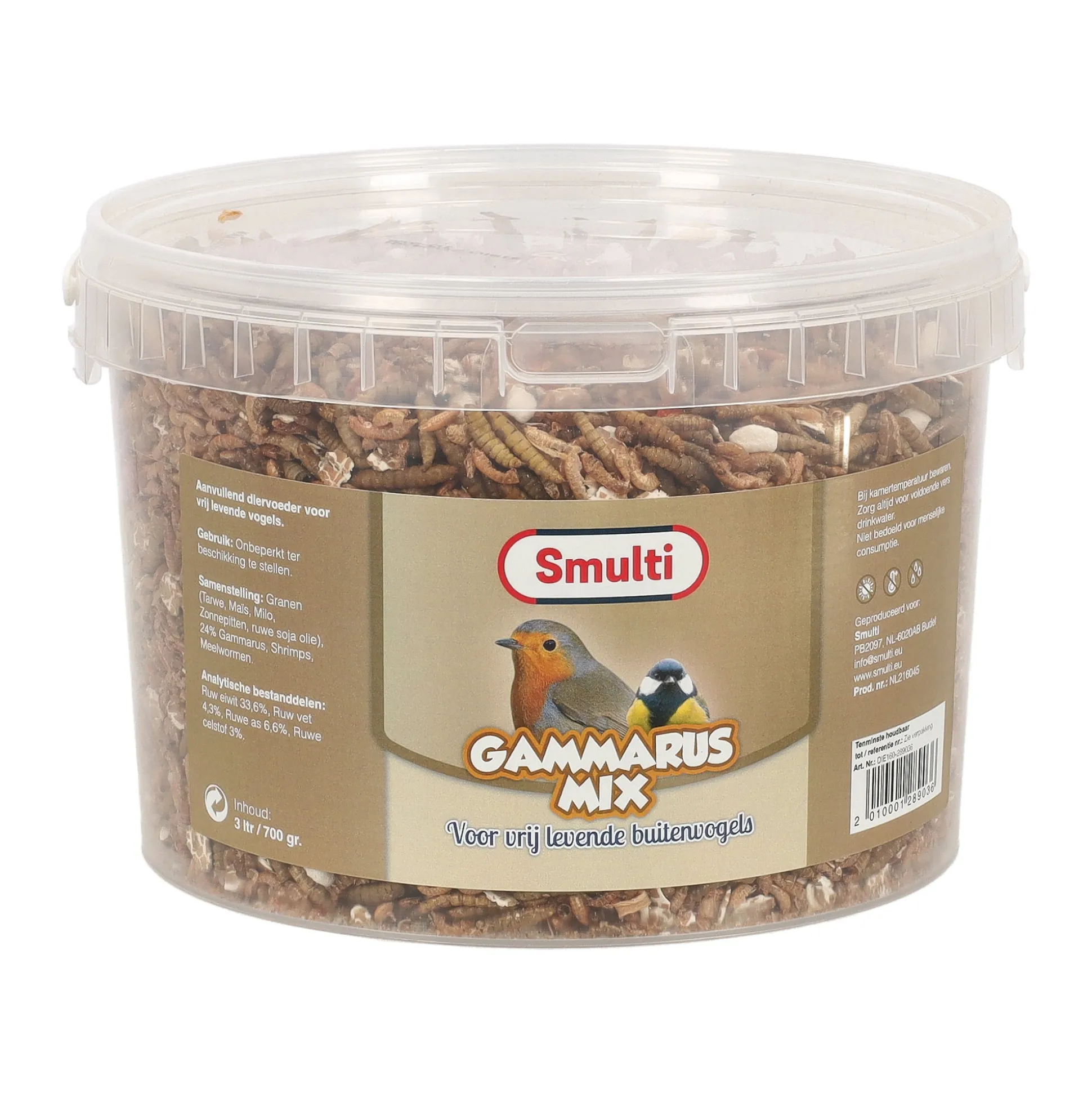 Voermix+gammarus 3L Smulti