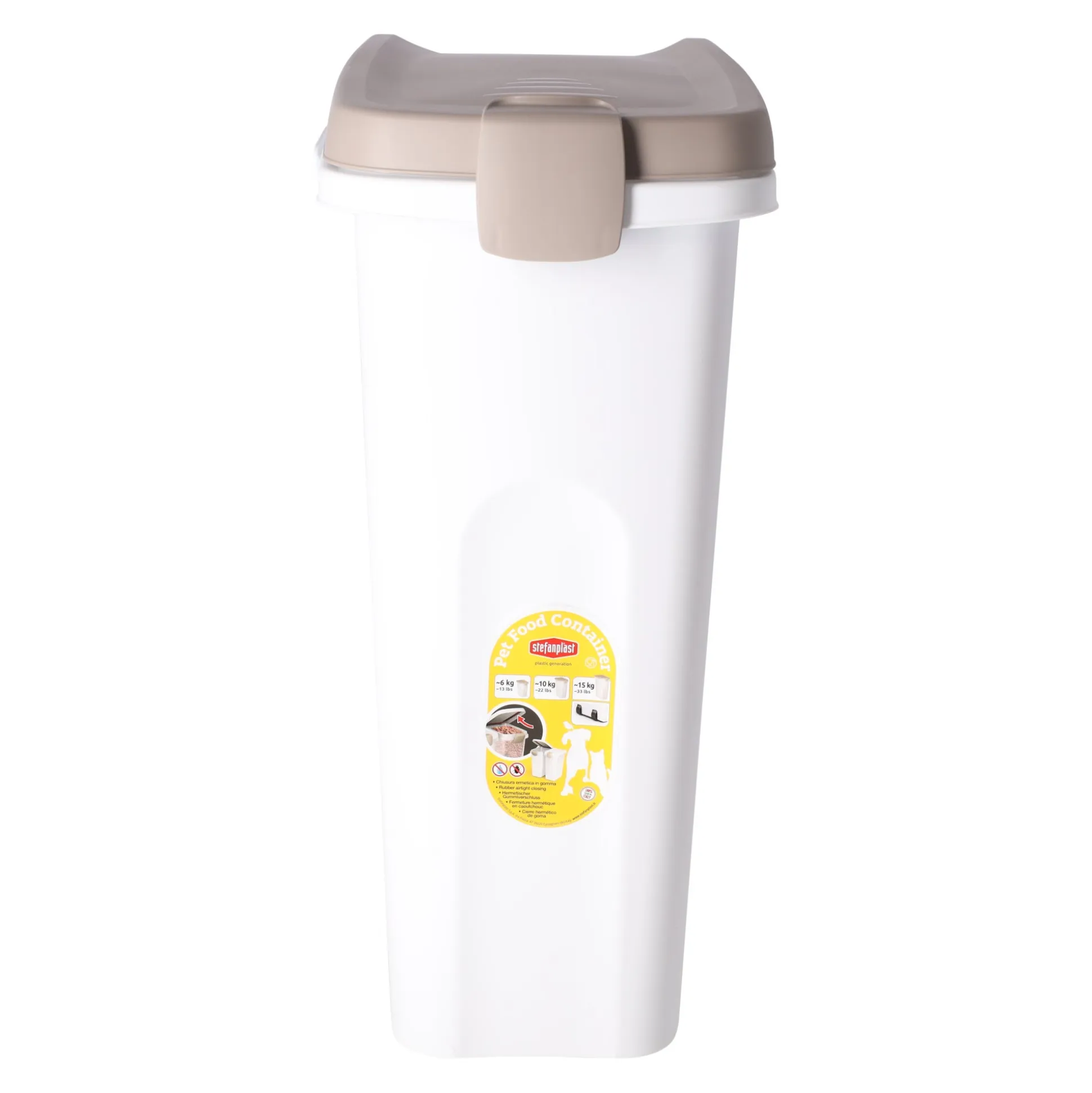 Voerton 7 L wit/taupe