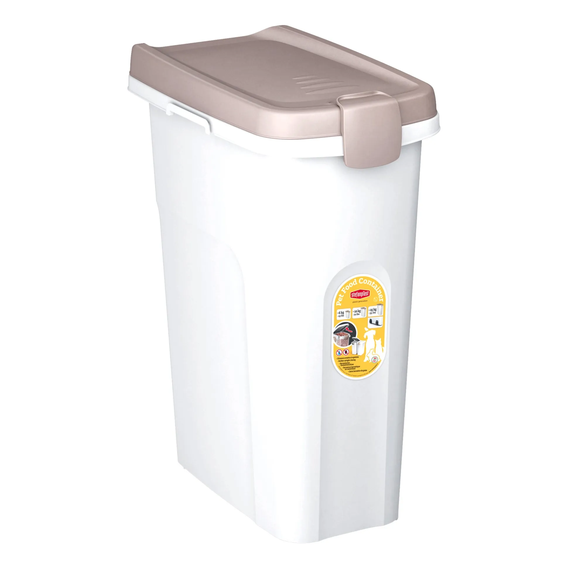 Voerton 7 L wit/taupe