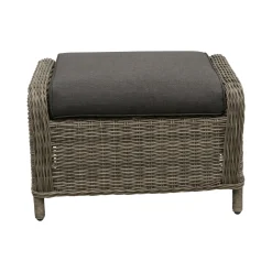 Voetenbank Olvera willow grey met kussen