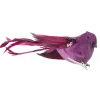 Vogel op clip paars 18 x 4 x 5 cm 2st.