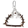 Vogel schommel boog touw+hout 20cm