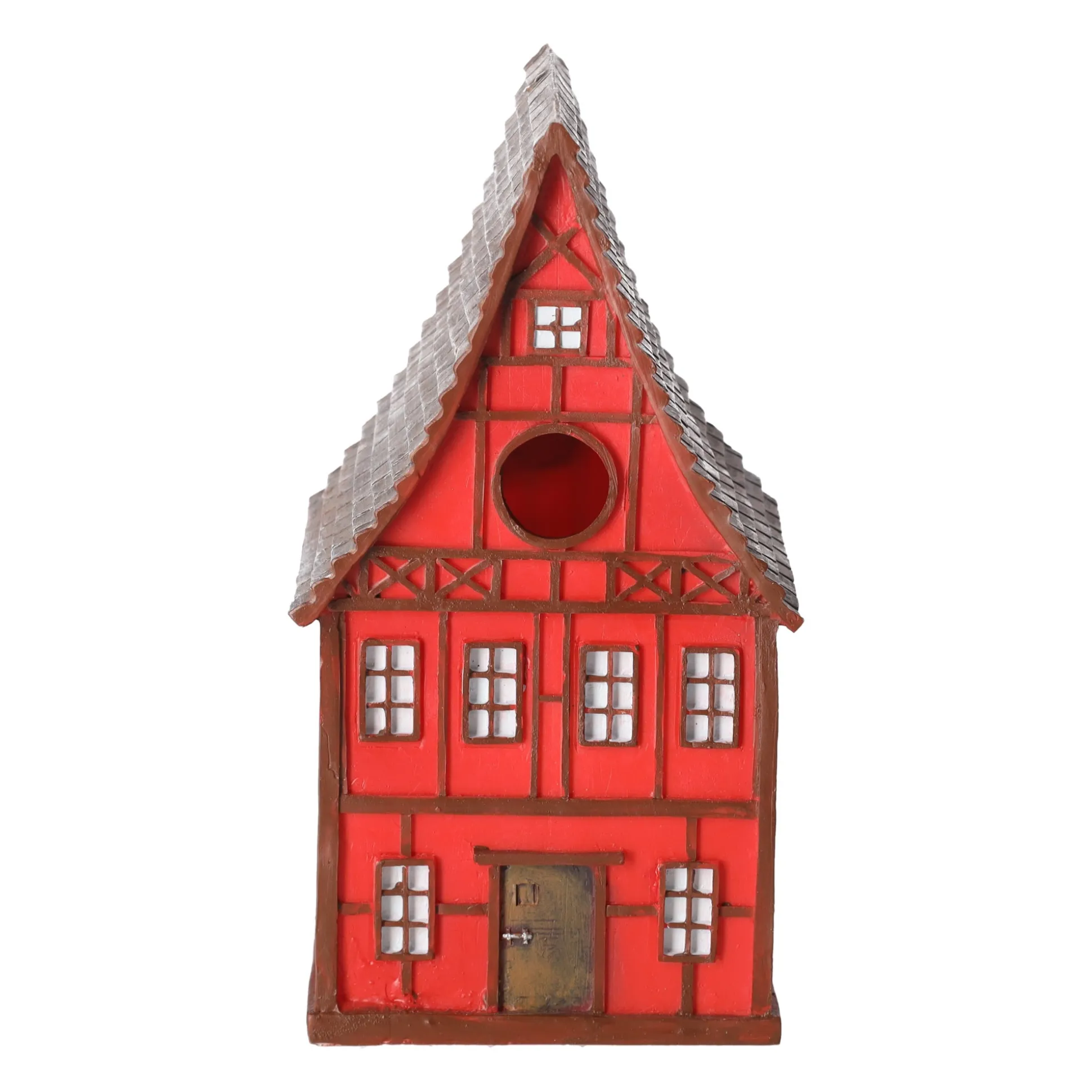 Vogelhuis vakwerkhuis 25cm assorti