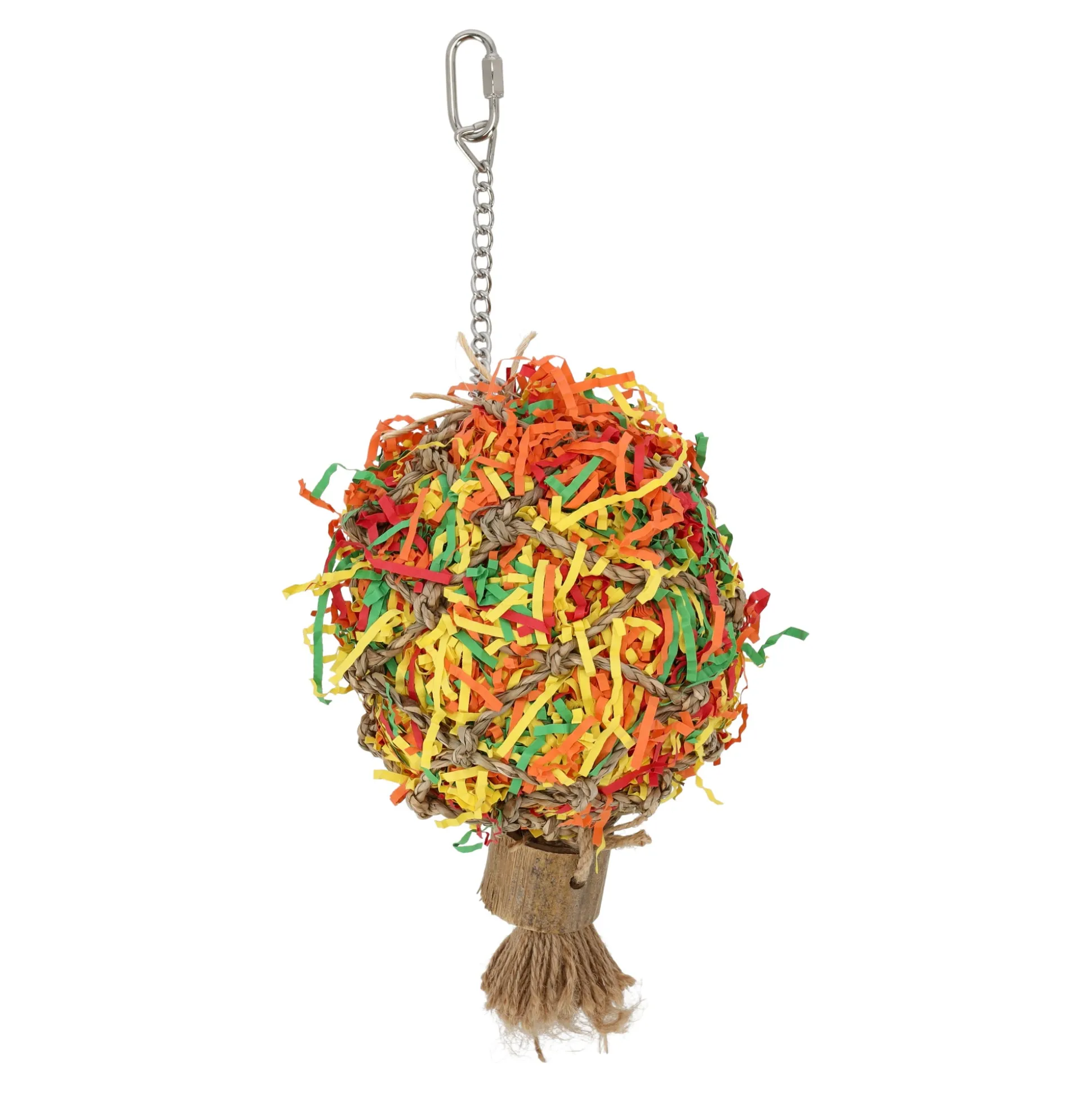 Vogelspeelgoed papier bal small
