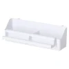 Voliere voerbak plastic 20 cm wit
