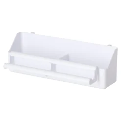 Voliere voerbak plastic 20 cm wit