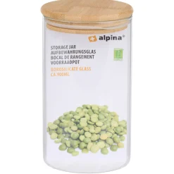 Voorraadpot glas 0,9L Alpina