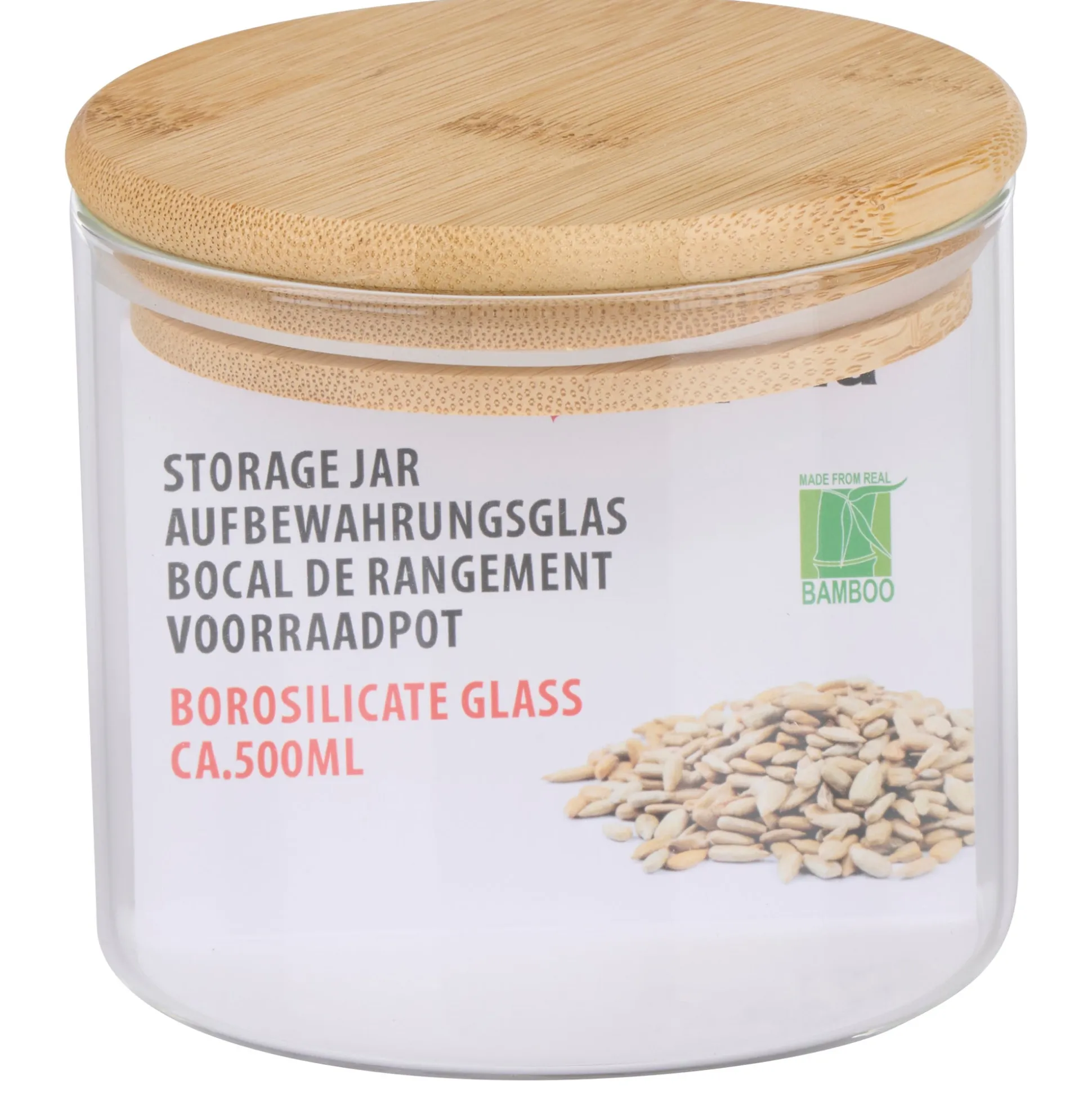 Voorraadpot glas 0,5L Alpina