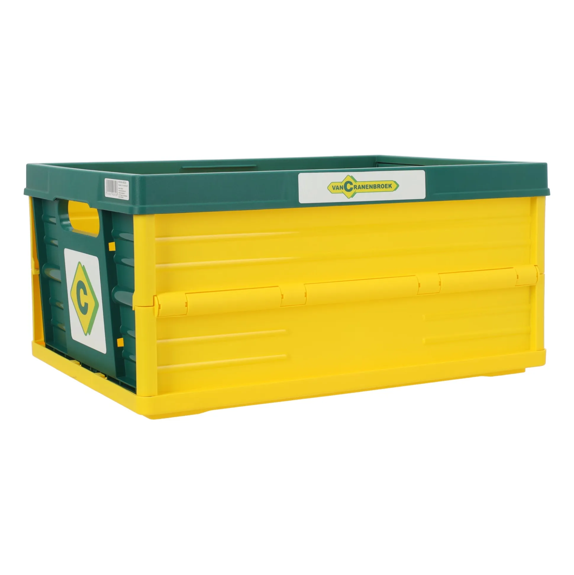 Vouwkrat 32L groen/geel VC