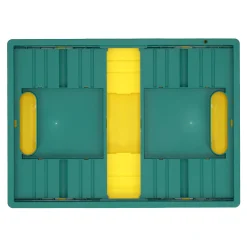 Vouwkrat 32L groen/geel VC