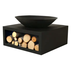 Vuurschaal met basis Hamari 49cm zwart