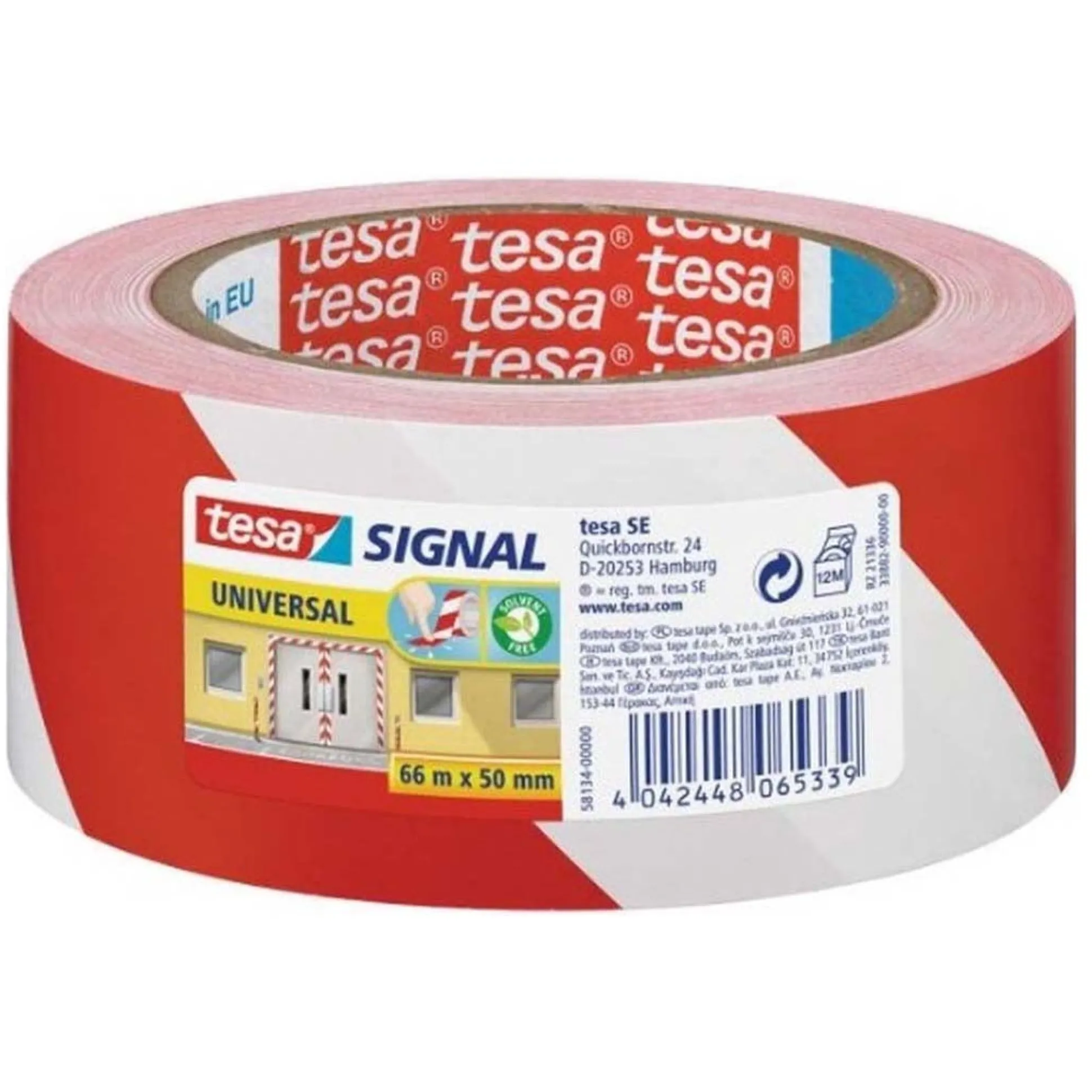 Waarsschuwingstape rood 50mmx66M