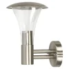 Wandlamp Belluno RVS staand Diamant