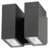 Wandlamp LED Perelli dubbel Diamant