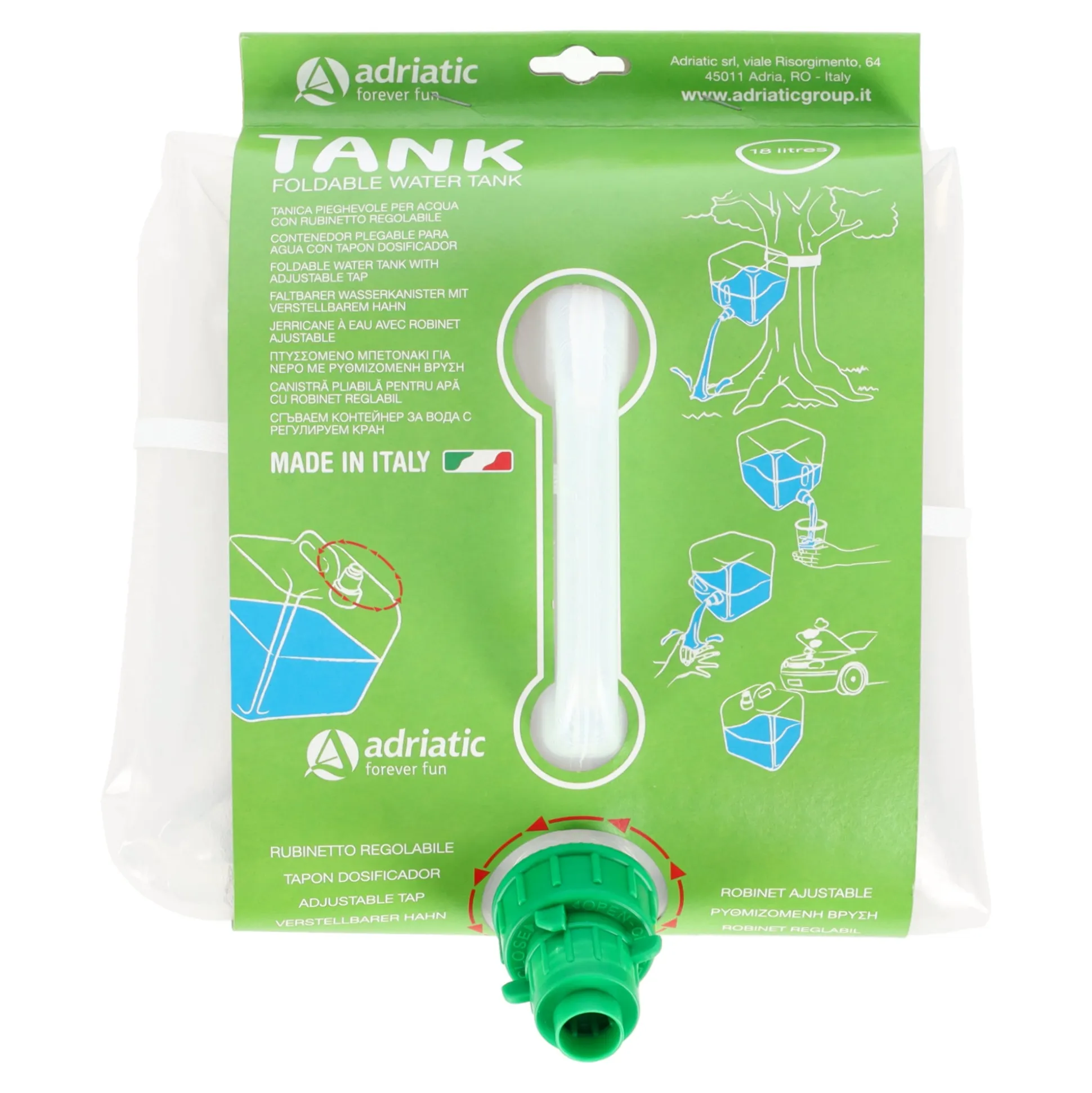 Waterkan opvouwb 18L