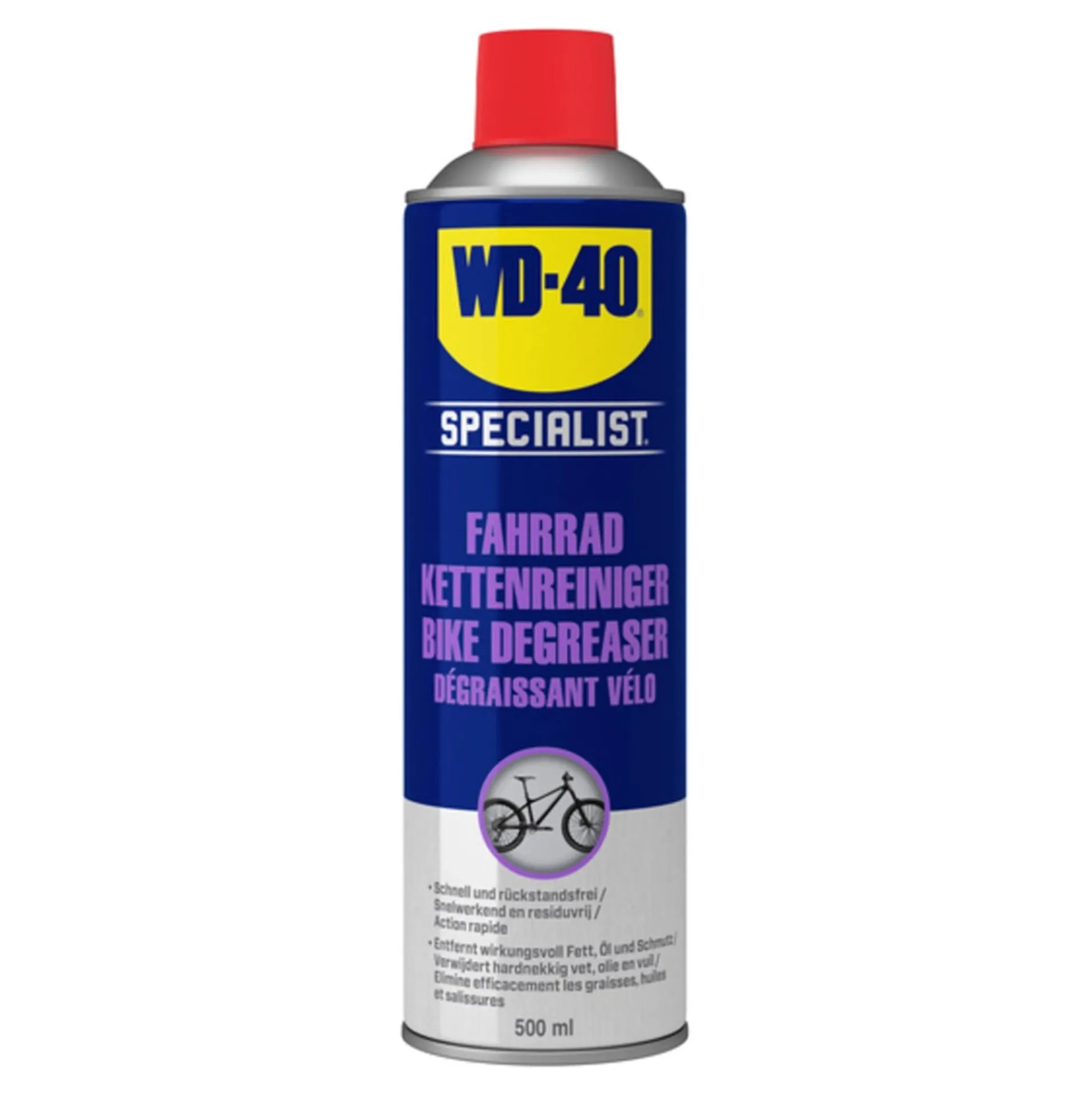 WD40 Spec 500ml fiets ontvetter