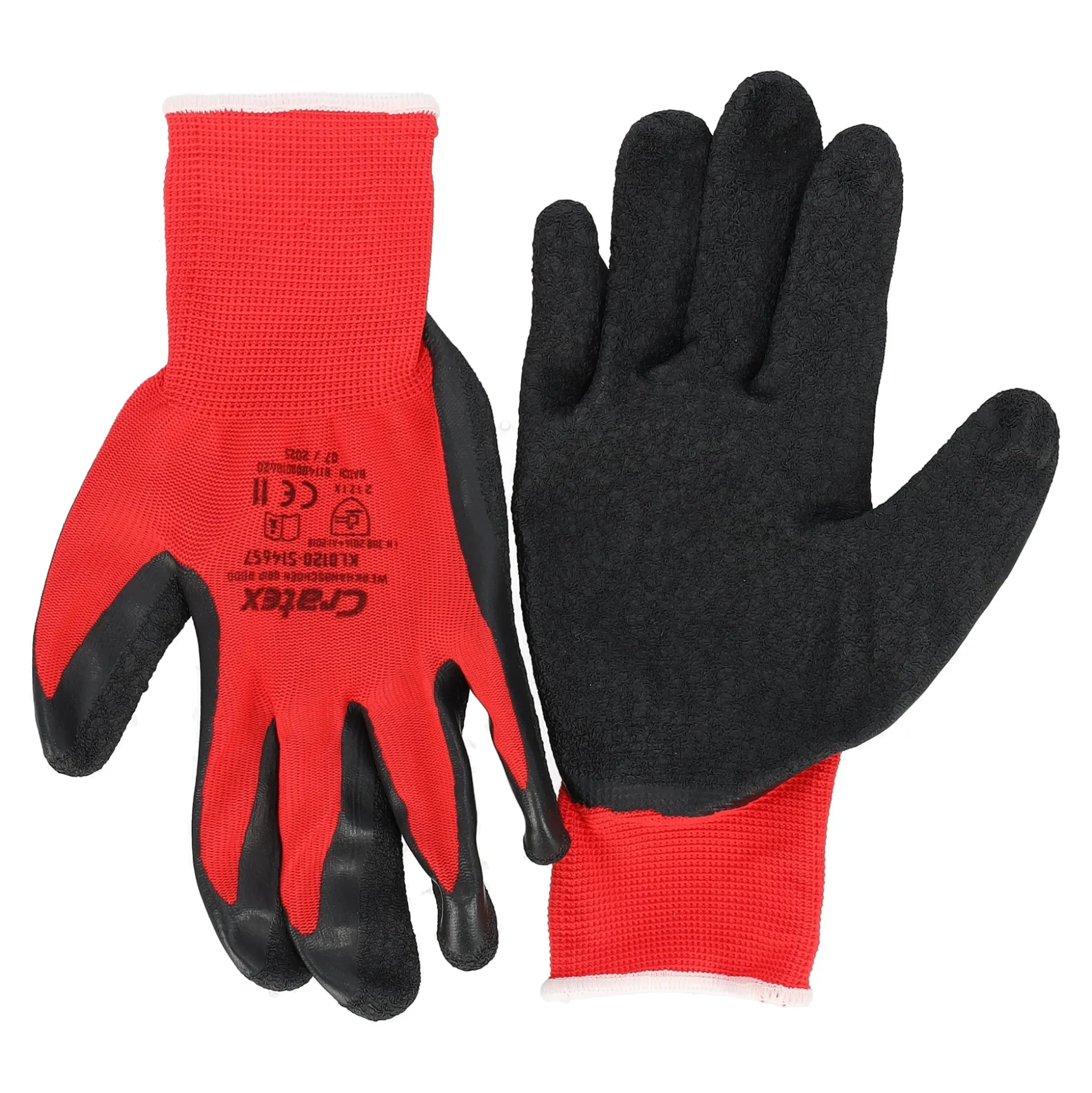 Werkhandschoen grip rood mt8