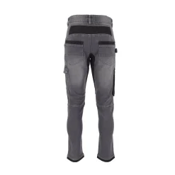 Werkjeans Saxon Cratex Pro Line grijs W30 L30