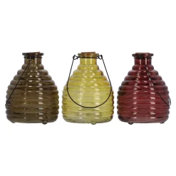 Wespenvanger van glas 17 x 13 cm 4 assorti