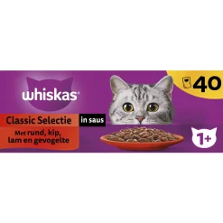 Whiskas 1+ natvoer classic 40st