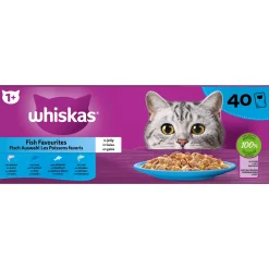 Whiskas 1+ natvoer vis 40 stuks