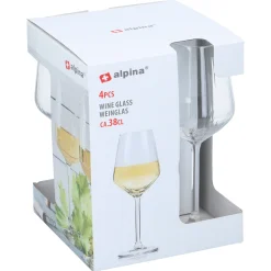 Wijnglas witte wijn 4st Alpina