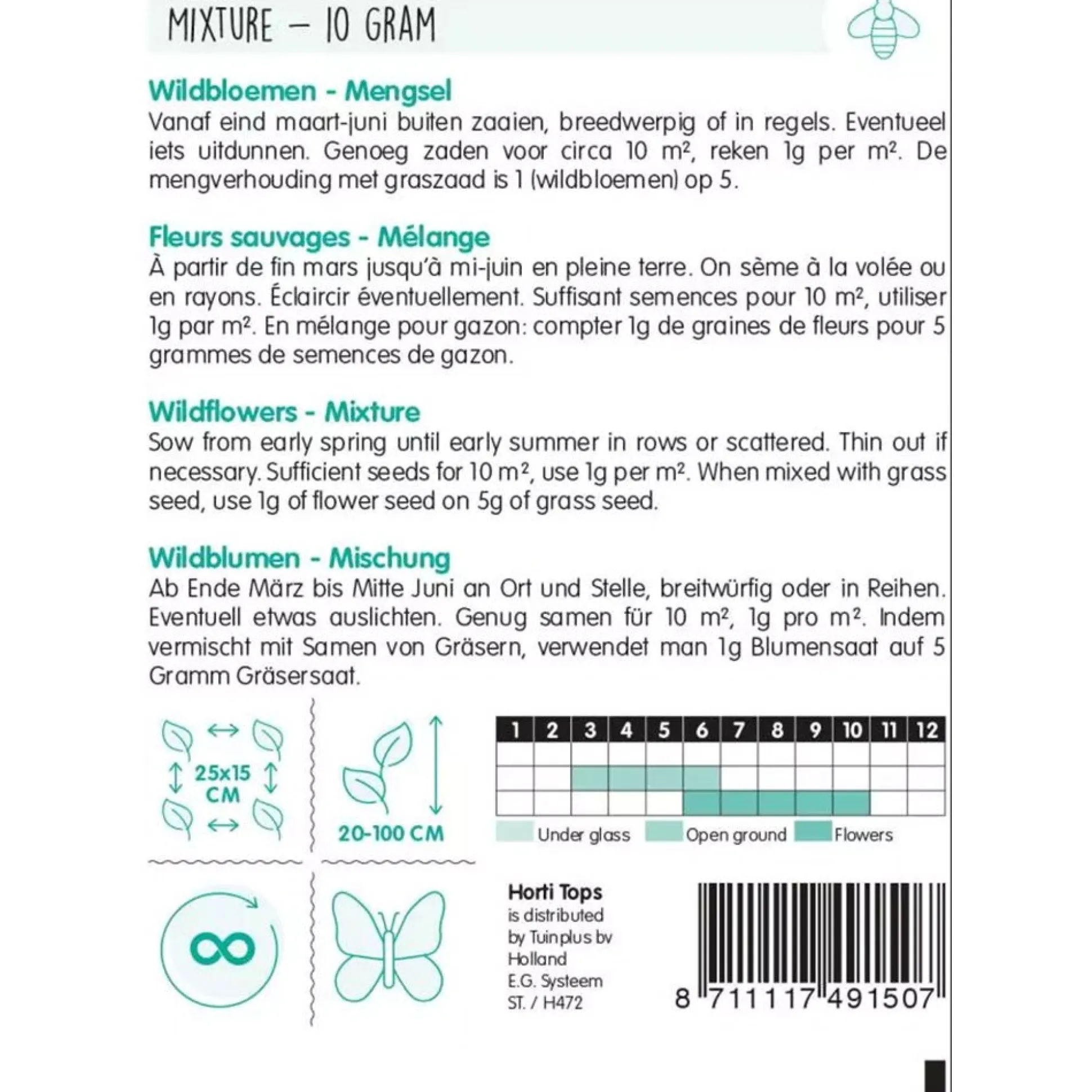 Wildbloemen mix 10g