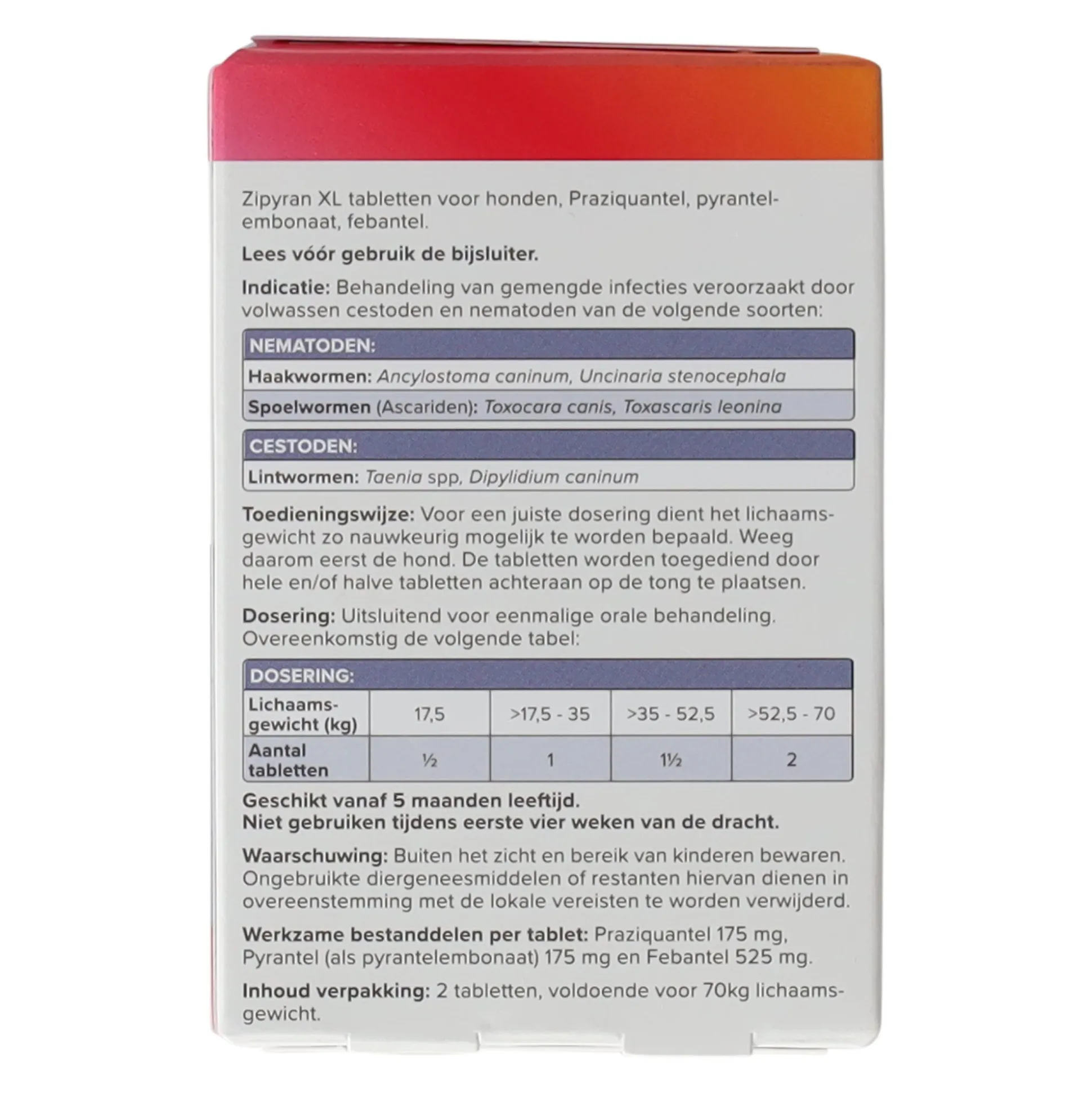 Wormmiddel all-in-one 70kg Beaphar