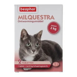 Wormmiddel Milquestra kat 12kg Beaphar