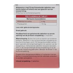 Wormmiddel Milquestra kat en kitten 4kg Beaphar