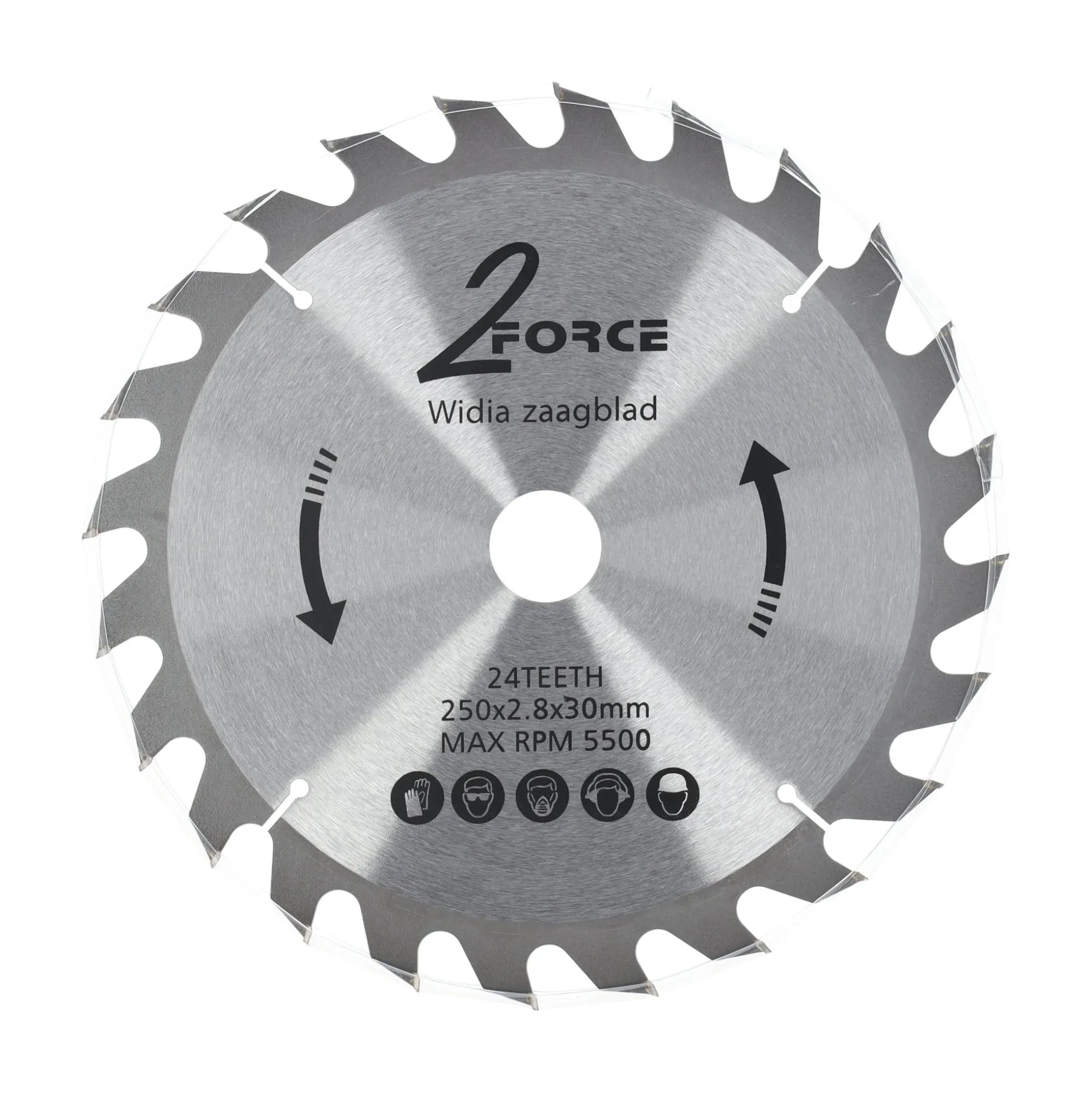 Zaagblad Ø250 mm 30as 24T 2-force